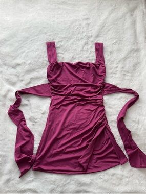 Lucy in the Sky Magenta Bodycon Dress